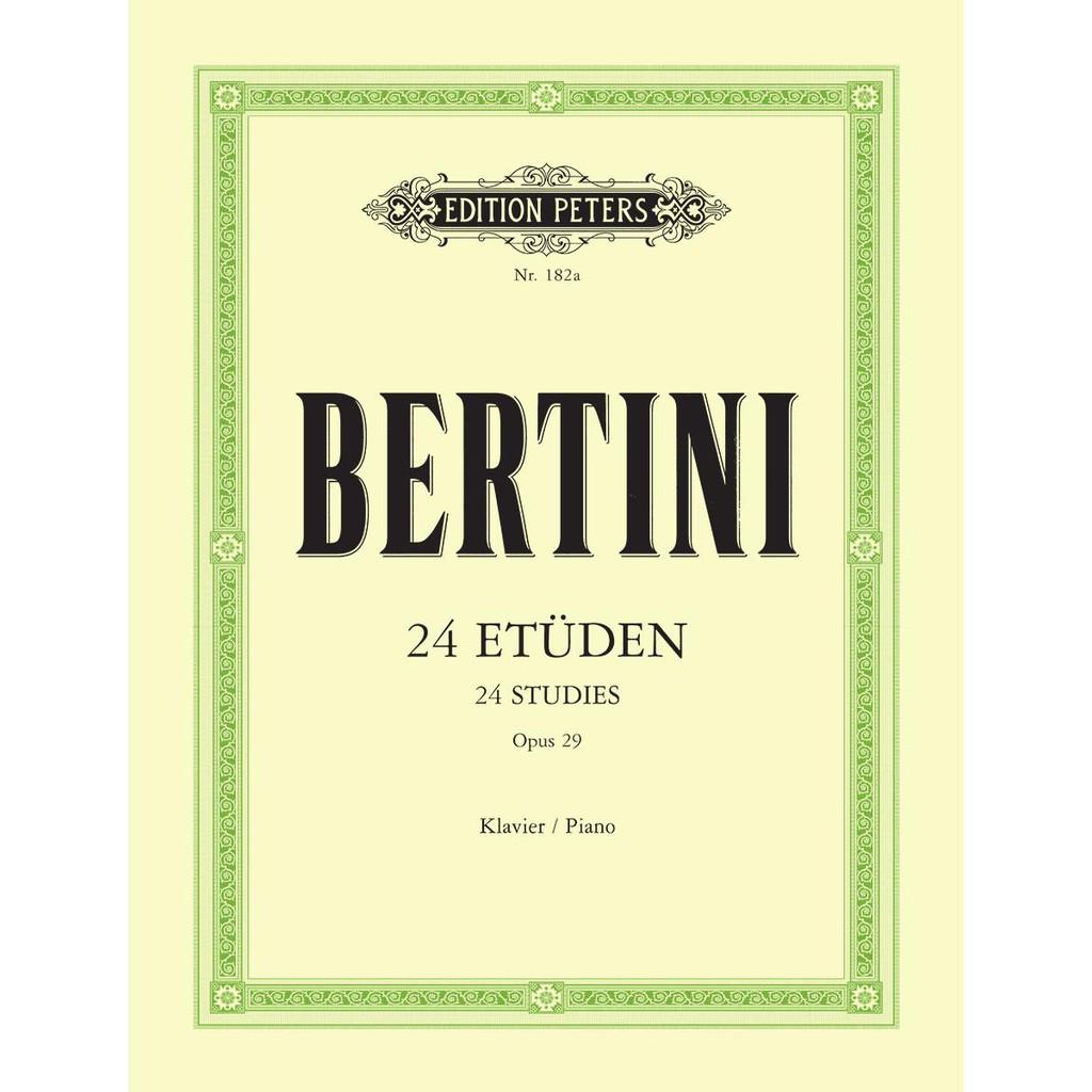 Buku Piano Bertini - 24 Studies Op. 29