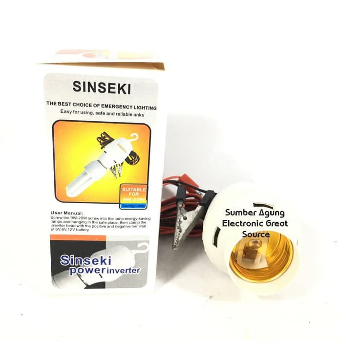 Fiting DC Sinseki Power Inverter 12V Berkualitas Langsung Aki