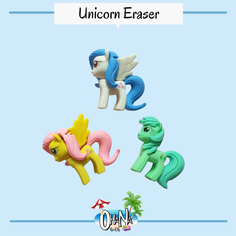 

OHANABETH - PENGHAPUS UNICORN ERASER PENSIL BONGKAR PASANG