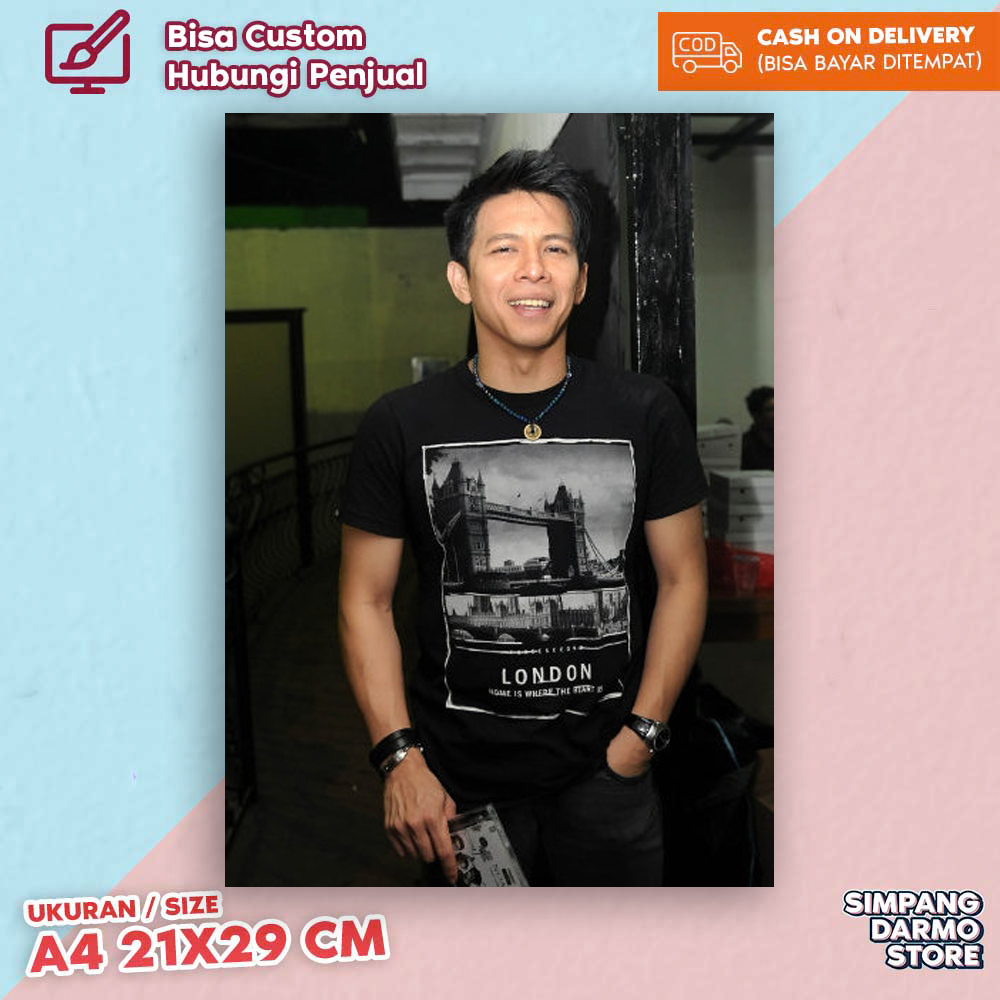 Poster Noah Band Ariel Peterpan  Bisa Request Custom gambar sendiri  Foster Penyayi Aksesoris Kamar