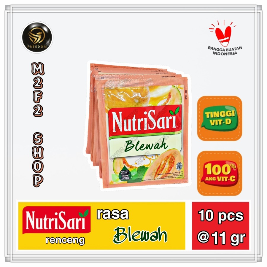 

NutriSari Minuman Serbuk Rasa Blewah Sachet - 11 gr (Kemasan Renceng)