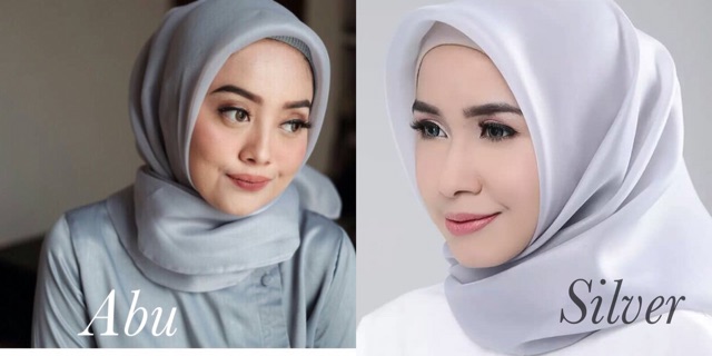 Paling Inspiratif Kerudung Paris Abu  Abu  Silver  Rise 