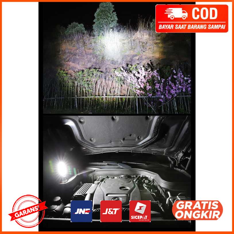 Senter LED Flashlight Waterproof USB Rechargeable XPE COB S11