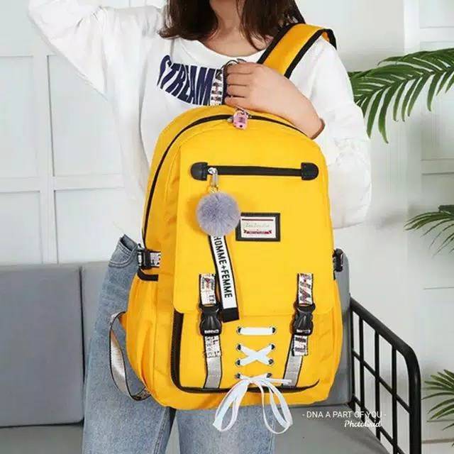 Qisswa_Backpack Multifungsi MARA'DREAM Stylish Backpack Korean Style Ransel Wanita Tas Ransel Anak Peremmpuan DIiamond Tas Sekolah SD SMP SMA Backpack Korea LEISURE Tas Backpack Schoolgirll Fashion Korea Terbaru Version Harajuku Ulzzangg High School