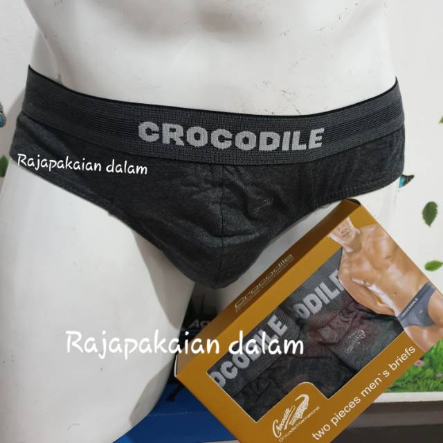 Celana dalam pria Crocodile coklat Harga 2 pcs