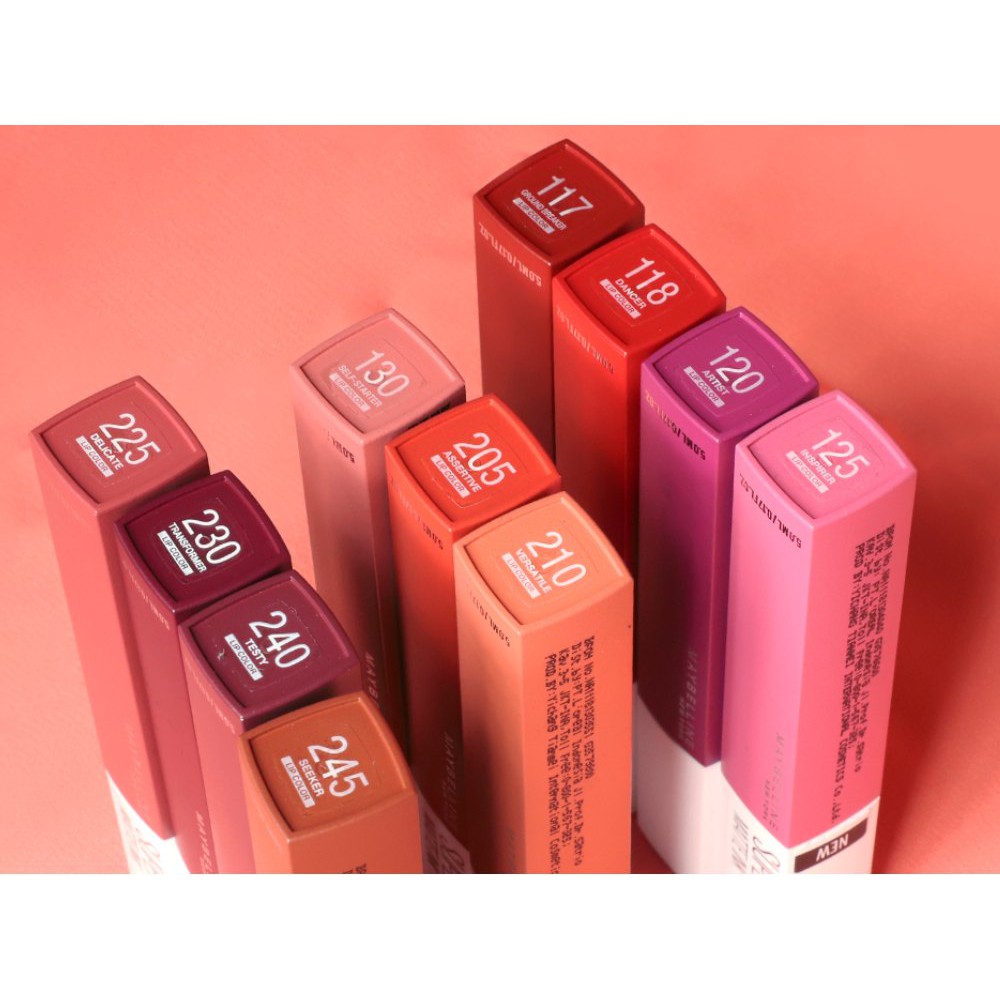 Maybelline Superstay Matte Ink Liquid Matte Lipstick Waterproof Make Up Transferproof Tahan 16 Jam (LIP CREAM)