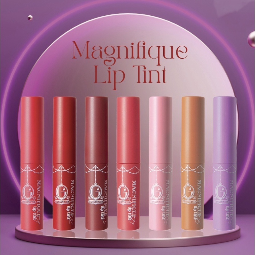 READY STOCK Madame Gie Magnifique Lip Tint Make Up Bibir Waterproof ORIGINAL