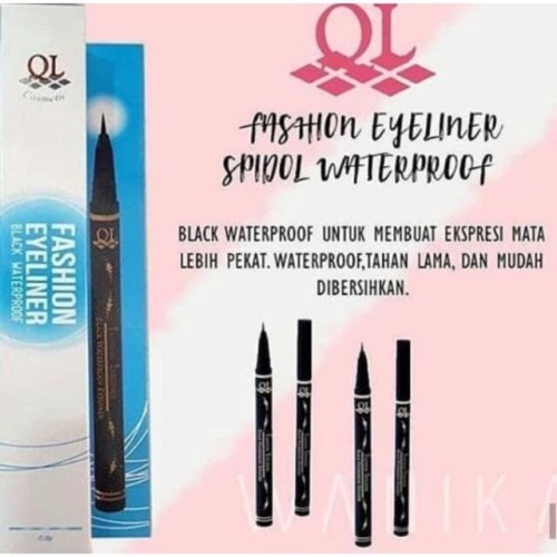 Ql Fashion Eyeliner Spidol Waterproof Hitam-8g