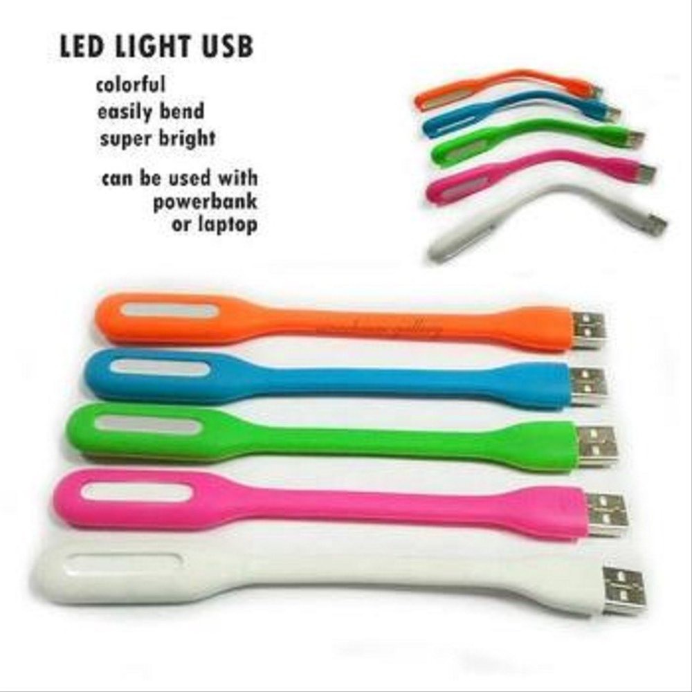 Lampu LED SIKAT Lampu USB Flexible LED USB Light Powerbank Lampu Baca Lampu Sikat