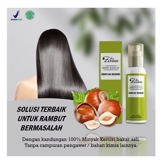ZIVAA Minyak Kemiri penyubur rambut BPOM ORIGINAL KEMIRI