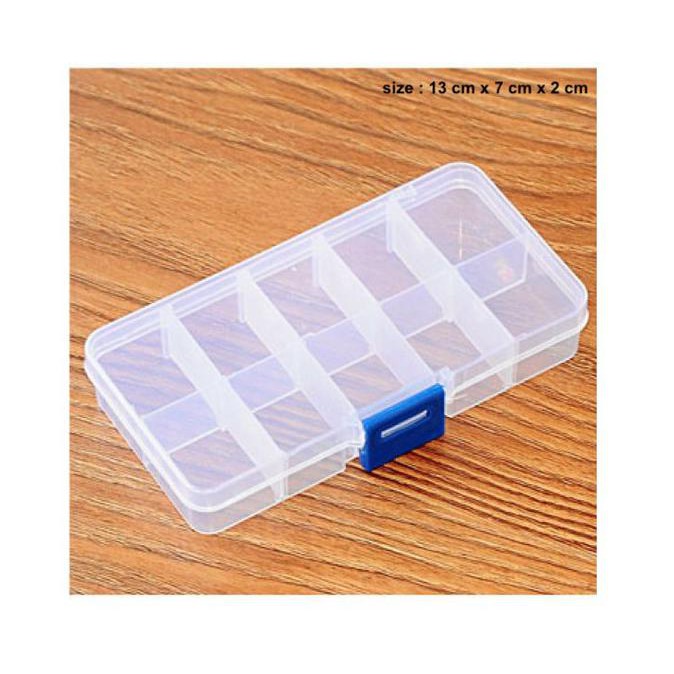 kotak plastik sekat 10 , kotak aksesoris , kotak plastik plastic box