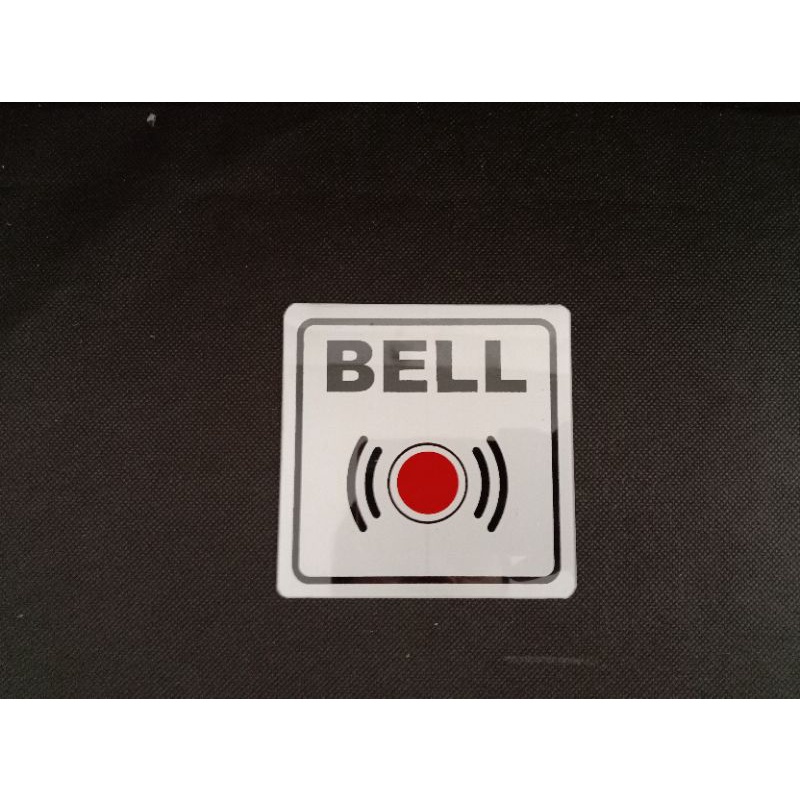 

sign label / sign board BELL 10cm x 10cm