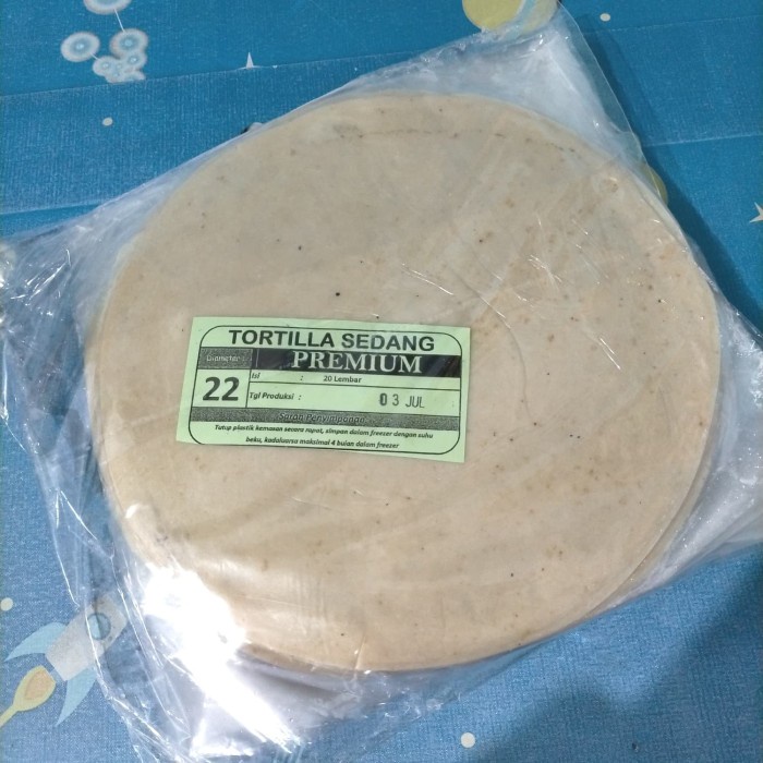 

Tortilla Premium 22 cm /Tortilla Manis 22 cm (isi 20 pcs)