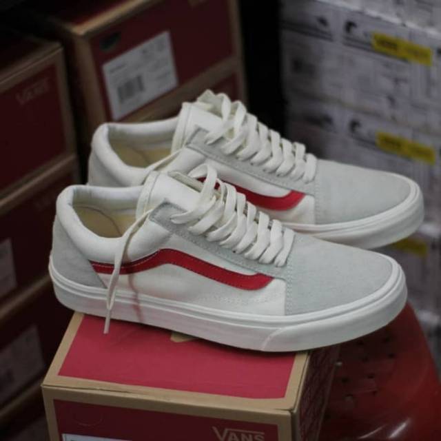 red white vans