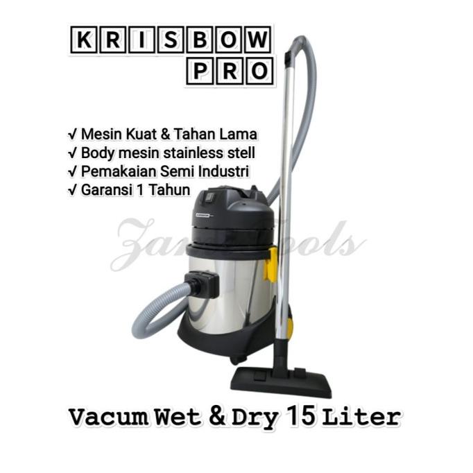 Vacum Cleaner Wet And Dry Krisbow Pro 15 Liter Fannygauri