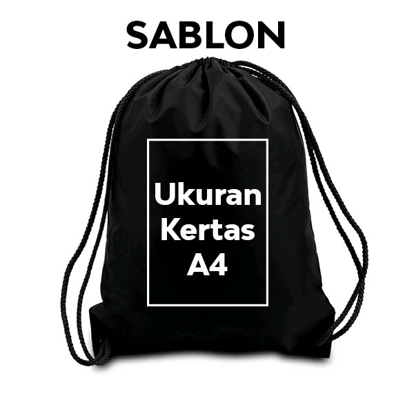 Tas Serut Shut Up Maroon String Bag Bts Muat Banyak Barang Ukuran 36 X 31 Cm | Devva.Id