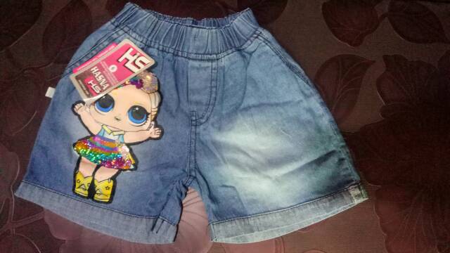 Hot pant LED anak&quot; size 4.5.6 (HPa)