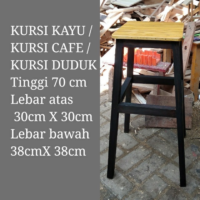 Kursi Kayu - Kursi Cafe/Kursi Kayu/Kursi Duduk