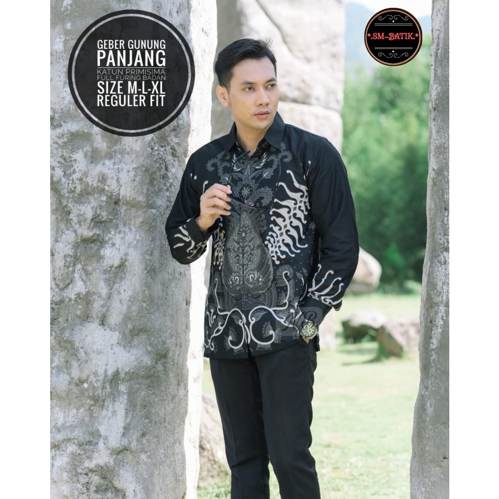 GEBER GUNUNGAN SM KEMEJA BATIK PRIA SOLO LENGAN PANJANG LAPIS FURING PREMIUM ENDRA FARRAZI GADHING GAVIN GIANDRA GUNTURAJI HANUNG HARIS HARSHA HASTHA JANITRA JAYANEGARA JAYASURA KAMANJAYA KHARISMA  KHUKUH MAHESA NATANEGARA NATAWANGSA NATAWIBAWA NATAWIJAYA