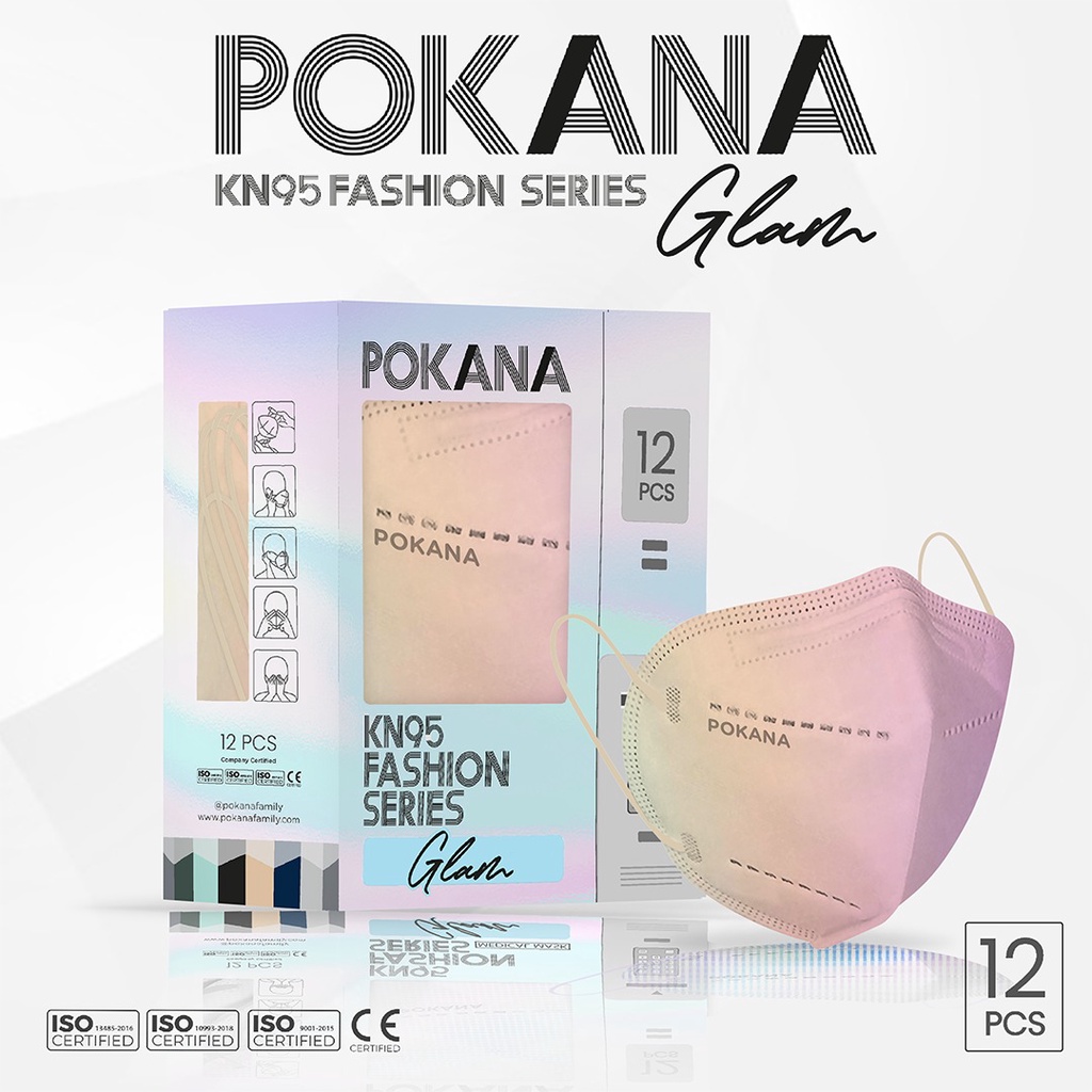 Pokana medis KN95 6 ply Glam Series