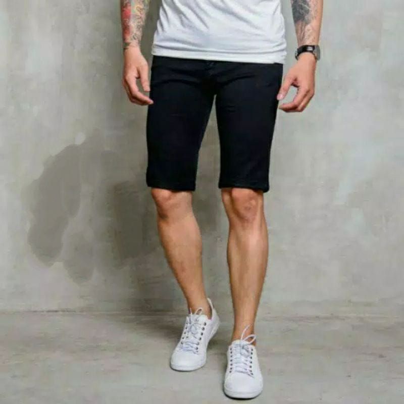 CELANA JEANS CELANA PENDEK PRIA BAHAN HALUS STREET KEKINIAN-4