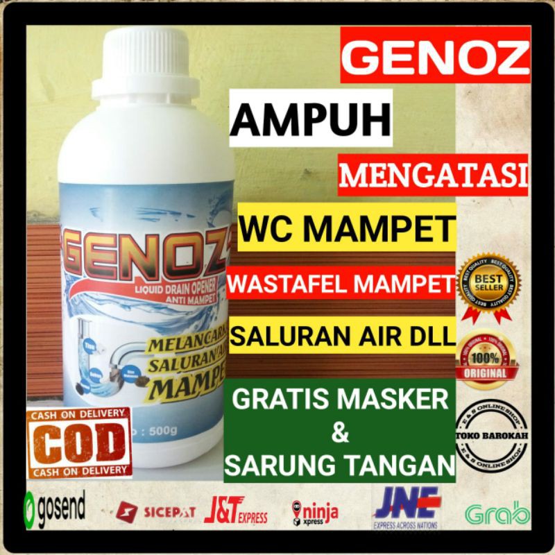 GENOZ Anti Sumbat Mengatasi Wc Mampet &amp; anti sumbat wc/septic tank mampet/anti sumbat