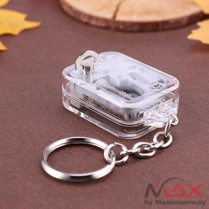 VKTECH Kotak Musik DIY 18 Tones Music Box Keychain - MBB18 Warna Silver