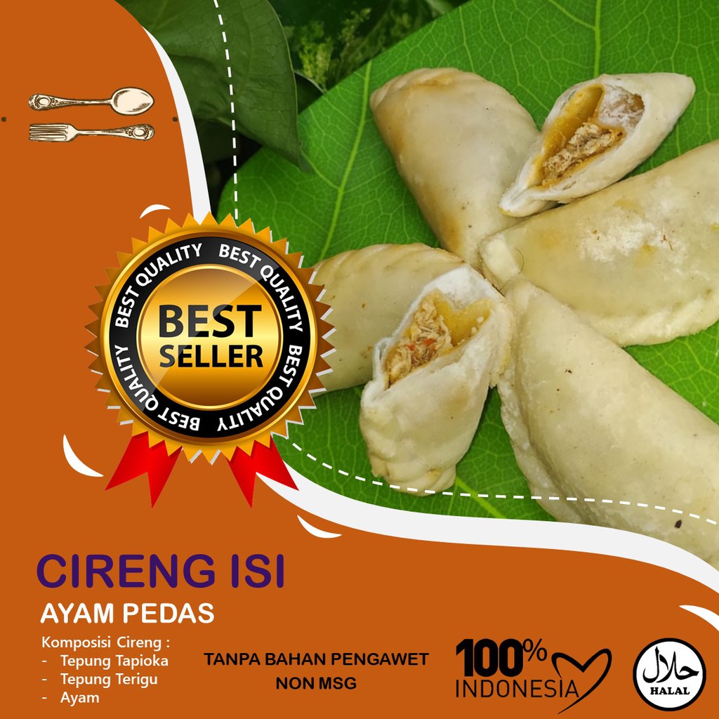 

CIRENG ISI AYAM PEDAS ORIGINAL CRISPY ENAK NAGIH EMPUK ISI 10