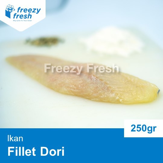 

Ikan Fillet Dori Lokal (Local Dori Fish) 250 Gram / Segar / Beku / Vacumm Pack