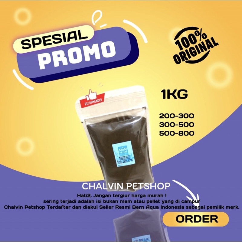 Pelet MeM Prime ORIGINAL  200-300 Micron 1kg