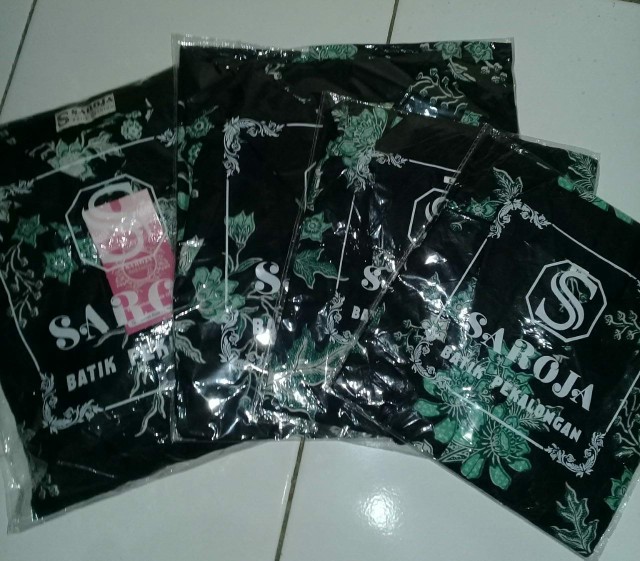 Saroja Batik Couple Sibulan Hijau Mix Ballotelli Sarimbit Batik Couple Batik Keluarga