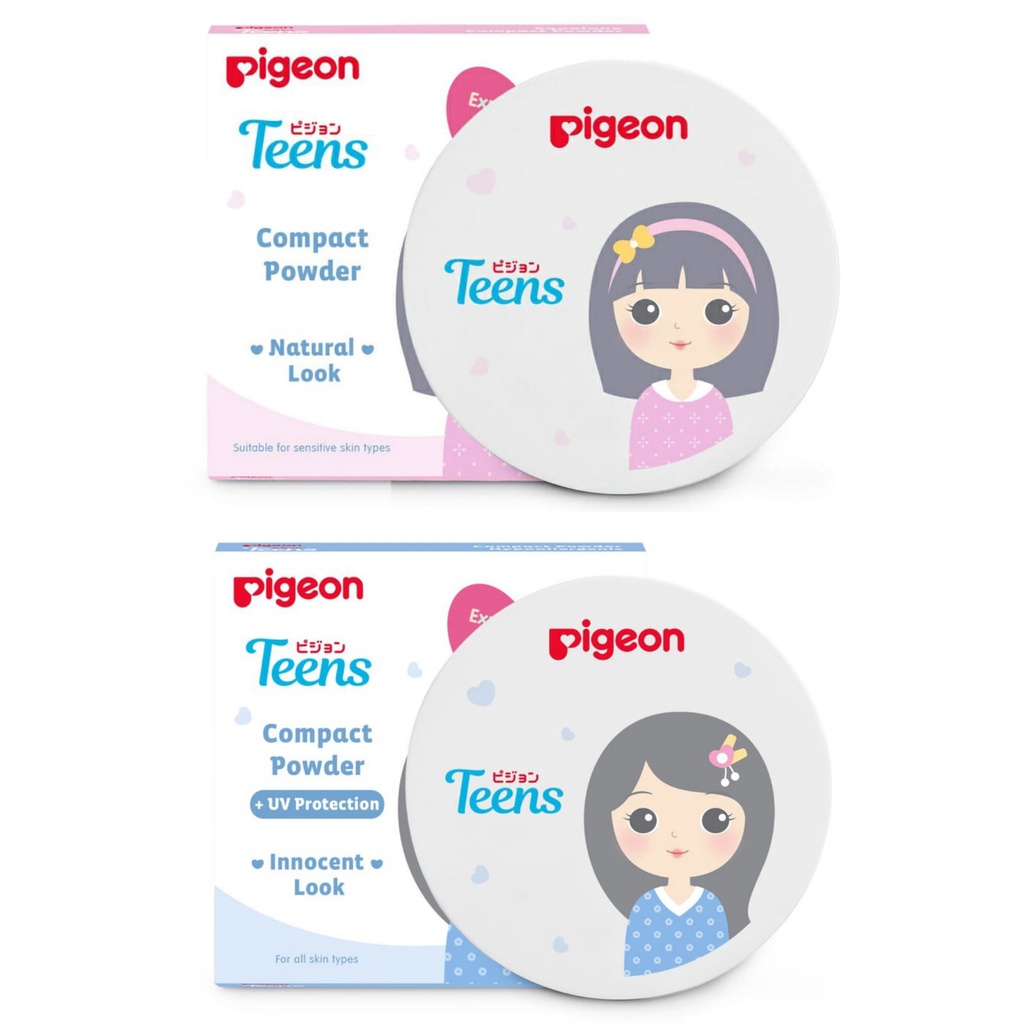 PIGEON Teens Compact Powder + UV Protection 14Gr / Bedak Padat Remaja