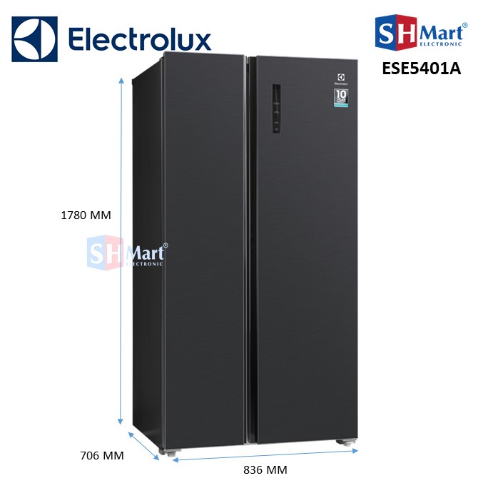 KULKAS SIDE BY SIDE ELECTROLUX 505L ESE5401A-BID (MEDAN)