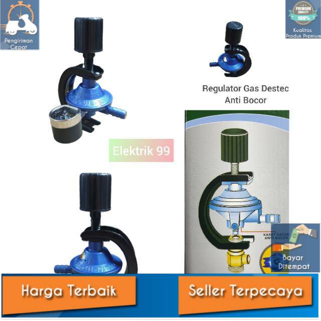 PROMO REGULATOR DESTEC OTOMATIS / PALA GAS LPG 3KG~12KG OTOMATIS ORIGINAL