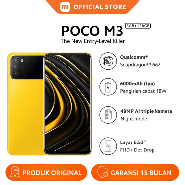 Jual HP XIAOMI POCO M3 6/128 GB - XIOMI MI POCOM3 RAM 6GB ROM 128GB