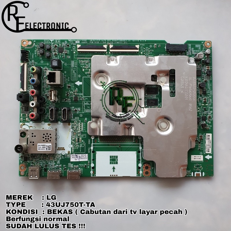 MB MOBO MAINBOARD MESIN SMART TV LED LG 43UJ750T-TA 43UJ750T 43UJ750