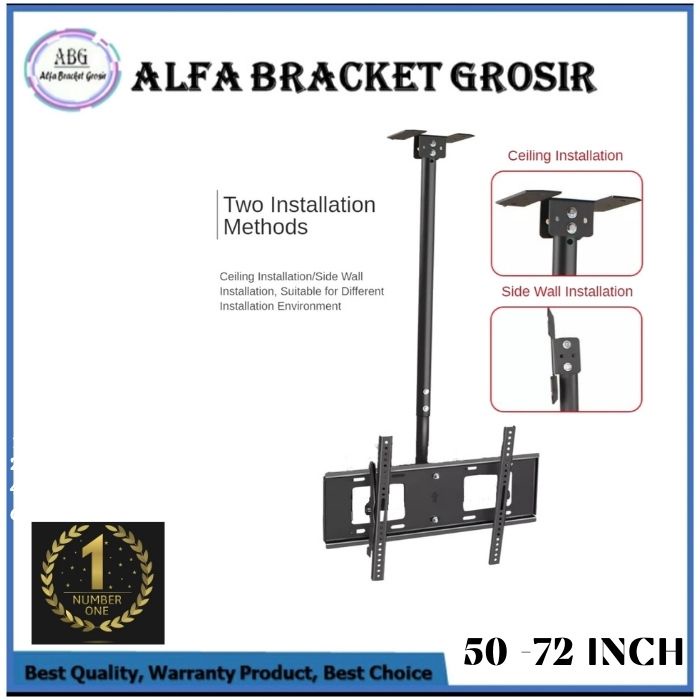 bracket gantung / bracket plafon / bracket tv plafon / bracket tv gantung / gantungan tv 17 - 72 inc
