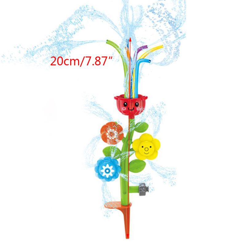 flower water sprinkler toy