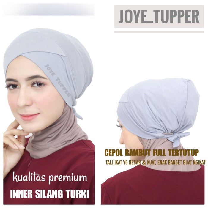 JM Inner Basic Turki Silang - Ciput Tali Premium - Black