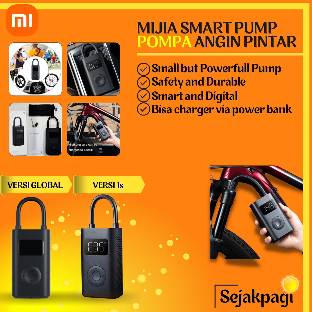 Mijia Portable Inflatable Treasure Pump Smart Air Compressor Pompa