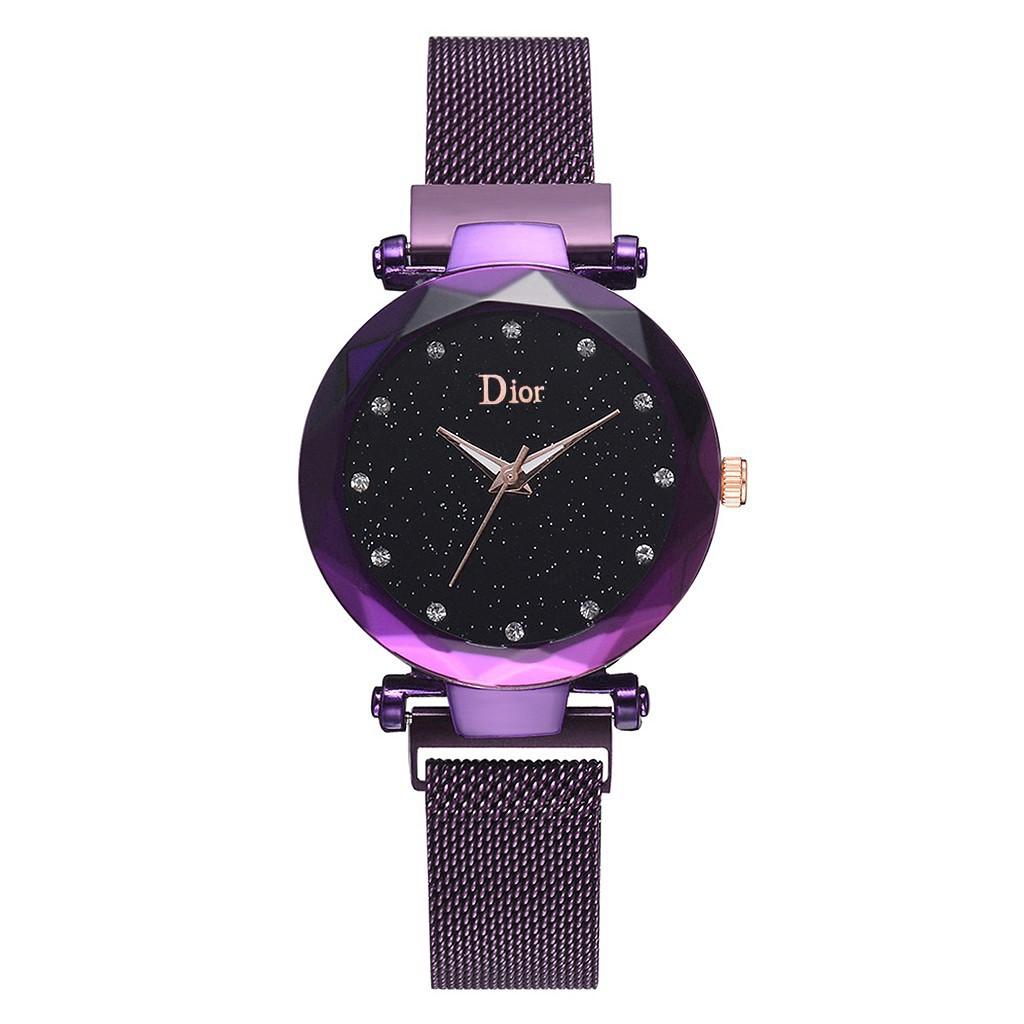 nyaman di tangan/ Quartz Jam Tangan Wanita Magnet Rantai Pasir Dior Super
