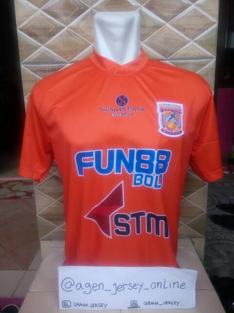 Jersey Pusam Borneo FC 2018 Liga 1 Gojek Home Orange Printing Lokal