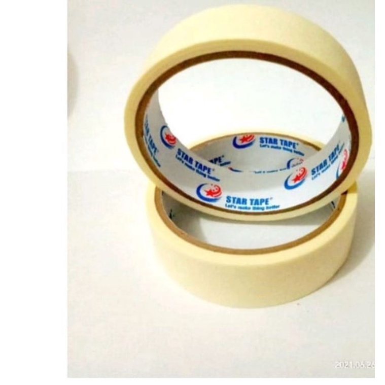 

Lakban kertas/masking star tape 1"x 10