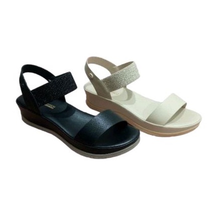 Bata 661-823 Sandal Wedges Tali karet Original