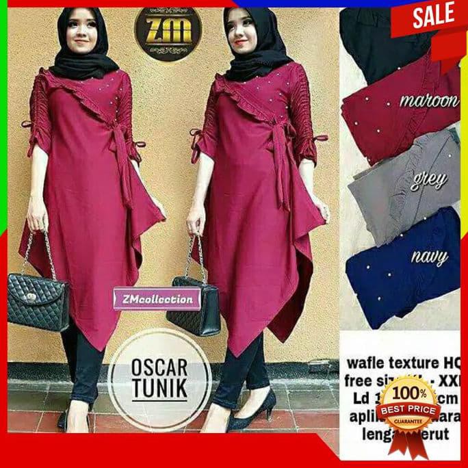 ANGGUN BE343 OSCAR TUNIK BAJU WANITA TERMURAH PRODUK PREMIUM