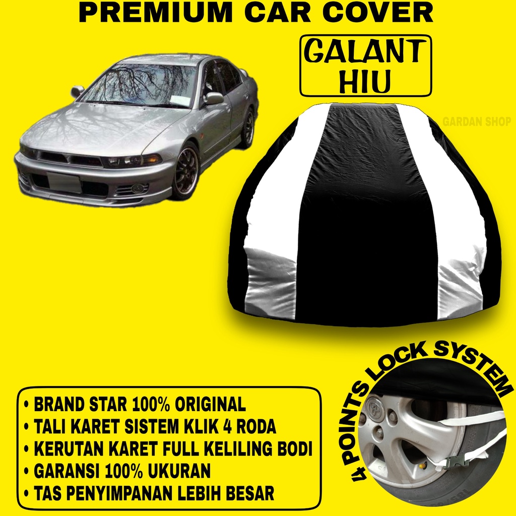 Body Cover GALANT HIU Sarung Strip SILVER Penutup Pelindung Bodi Mobil Galant Hiu PREMIUM Cover