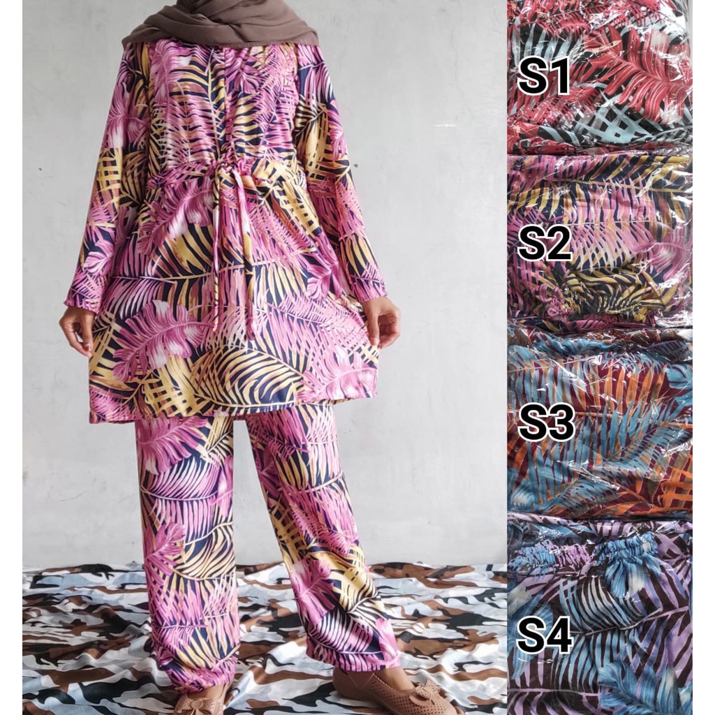 Baju Setelan Setcel Wanita Hyget Super Motif Terbaru Harga Promo Termurah