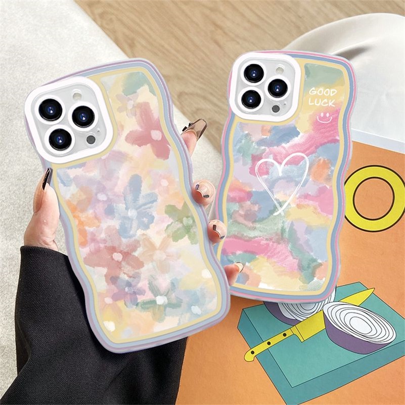 Casing Soft Case Silikon Motif Lukisan Cat Minyak Untuk iPhone 14 13 12 11 Pro Max X Xr Xs Max 8 7 6 6s Plus