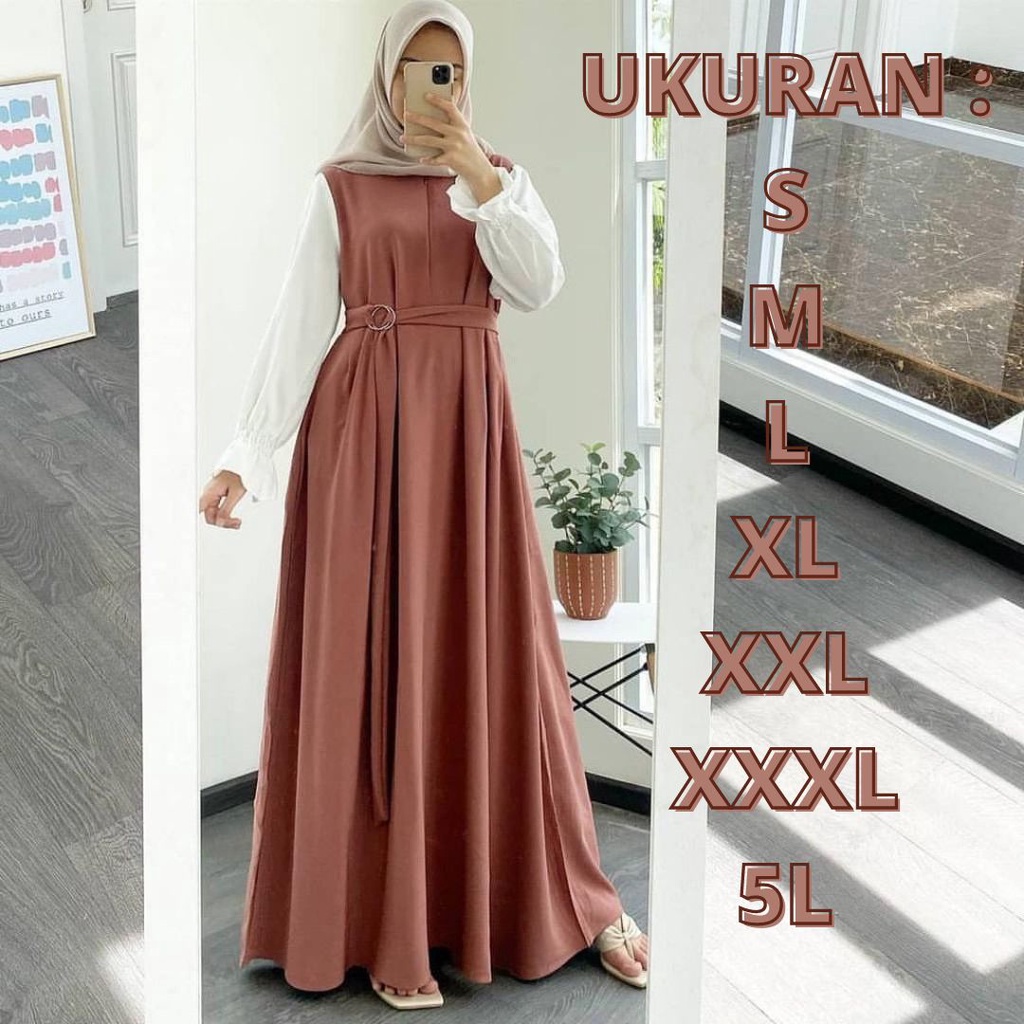 ( S M L XL XXL XXXL 5L ) FASHION MUSLIM DAYANA MAXI GAMIS JUMBO MURAH