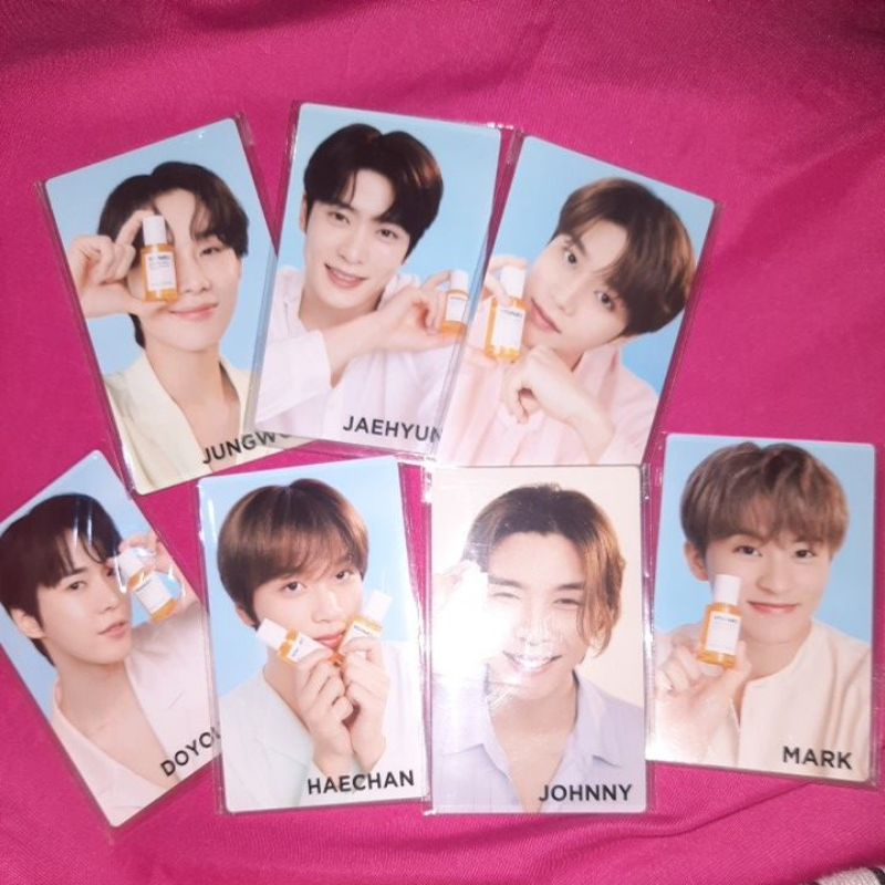 pc jaehyun Mark Doyoung haechan Johnny nct 127 nature Republic Photocard natrep